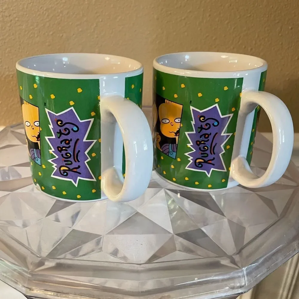 Nickelodeon 1997 Rug Rats Coffee Cups set of 2!